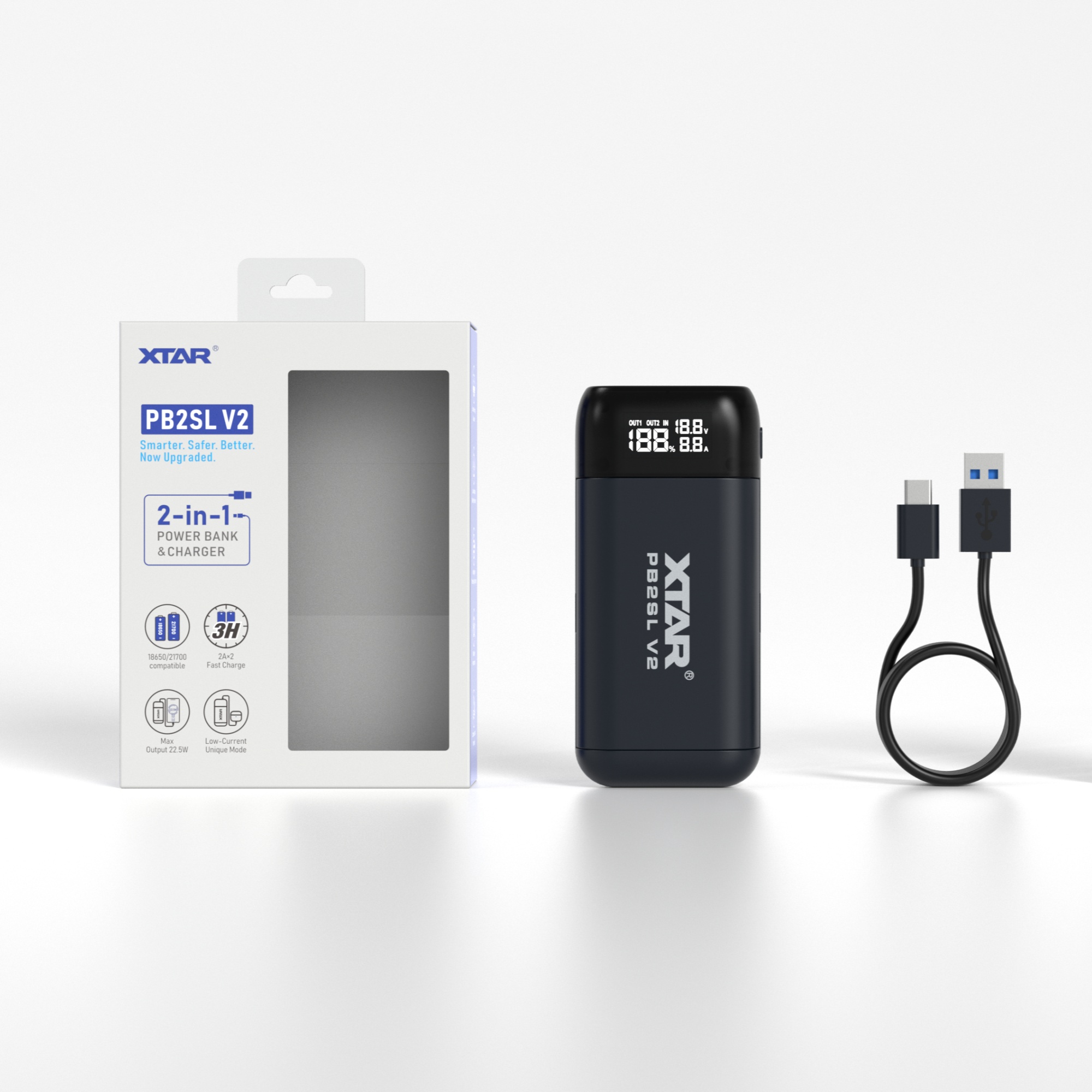 Order Online Replaceable 18650 Battery Power Bank Explosive-Proof