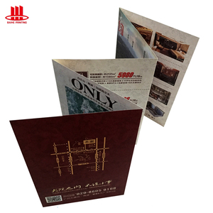 Service <strong>Offset</strong> <strong>Printing</strong> <strong>Machine</strong> Factory Professional Custom Folded Leaflet Flyer Brochure <strong>Printing</strong> OEM Film Lamination - Product Image 1