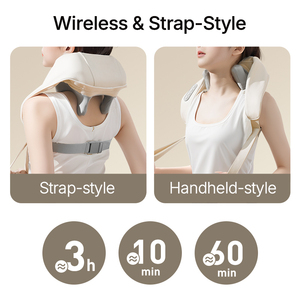 customization With Heat <b>Machine</b> Health Best Electric Shiatsu <b>Kneading</b> Cordless Full Body Use Neck and Shoulder Massager - Product Image 5