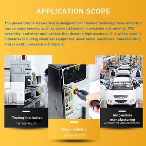 Cacciavite Dinamometrico Professionale Regolabile a Coppia Preimpostata da 0.6/1.2/3/6 Nm per Elettronica Automobilistica in Acciaio Durevole Industriale OEM - Product Image 6