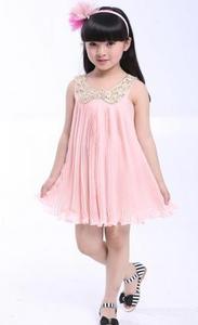 Vestido de Niña para Bodas en la Playa, sin Mangas, Colorido, al por Mayor - Product Image 4