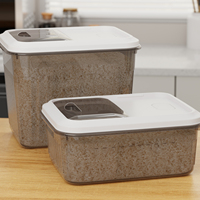 Distributeur de riz en PP durable, conteneur de stockage alimentaire, organisateurs et rangements de cuisine, boîte de rangement en plastique, outils d'organisation domestique