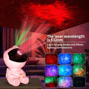 Lámpara Proyector Espacial Moderna Blanca Lonvel, Luz Nocturna LED de Dibujos Animados de Astronauta para Dormitorio Infantil, Control Remoto, Funciona con Pilas, Residencial - Product Image 3