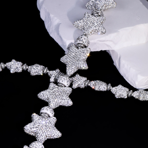 Corrente de Cinto de Bolso com Strass, Estilo Hip Hop, Dupla Camada, com Design de Estrela Cravejada de Diamantes, para Jeans, Feminina e Masculina, Colar - Product Image 4