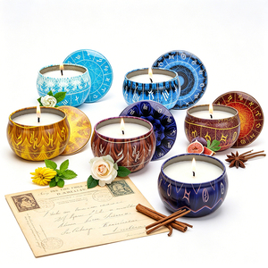 Nomad <b>Candle</b> Packaging Compact Tin Fragrant Coconut Formula Boutique Retail Showcase Travel Assortment Premium - Product Image 1