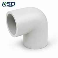 Coude de raccordement U-PVC pour alimentation en eau, haute résistance, PN10 PN16, homologué ISO CE, à souder par solvant, 90 et 45 degrés