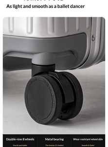 Maleta Rígida ABS Ligera Unisex con Ruedas Giratorias de 360 Grados, Cierre TSA, Asa Telescópica y Cierre de Cremallera, Moderna - Product Image 4
