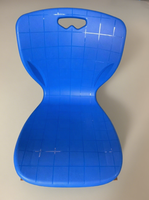 Meubles de salle de classe scolaire chaise en plastique pour étudiants dossier en plastique PP solide et coque de chaise en plastique pour siège