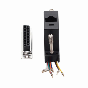 Adaptateur modulaire KAICAP K-GC258MF DB25 mâle vers RJ45 femelle, neuf, noir, marque DC - Product Image 3