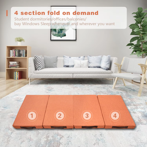 Matelas <span class=keywords><strong>de</strong></span> sol pliable en mousse léger 4-en-1 peu encombrant avec sac <span class=keywords><strong>de</strong></span> rangement moderne, tapis <span class=keywords><strong>de</strong></span> couchage multifonctionnel pour dortoir et hôpital - Product Image 5