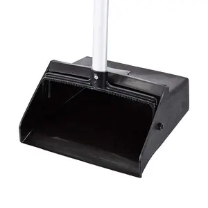 Heavy Duty Plastic Long Handle Broom Upright Dustpan Combo For Outdoor Industrial Commercial Cleaning