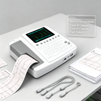 Electrocardiógrafo ECG1201 de 12 Derivaciones, Pantalla Táctil Digital de 7 Pulgadas, Máquina de EKG con Batería de Litio Integrada para Hospitales y Clínicas