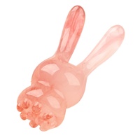 Outil de massage facial en résine en forme d'oreille de lapin, gratte-nez Gua Sha, vente en gros, logo personnalisé, lifting de la mâchoire, drainage lymphatique