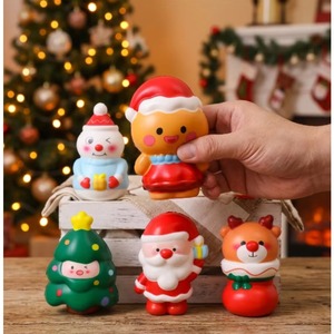Nuevo Juguete Blandito de Espuma PU/EVA de Navidad, Santa Claus, Muñeco de Nieve, Antiestrés, de Rebote Lento, de Dibujos Animados, Unisex - Product Image 4