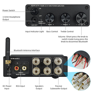 Placa amplificadora de audio para el hogar profesional de 2,1 canales con proveedor de <span class=keywords><strong>Bluetooth</strong></span>, receptor y PCBA - Product Image 4