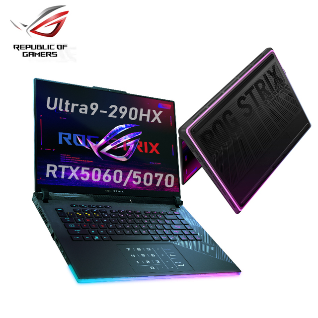 For ROG Strix G16 Porttiles Para Juegos Intel Core9-290H RTX5060/5070 Computer 16inch 2.5K 300Hz English Gaming Laptop
