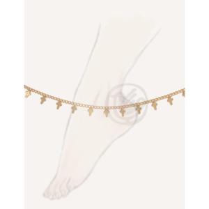 Chaîne de cheville Cucocuca en acier inoxydable finition dorée réglable pour un usage quotidien - Product Image 3