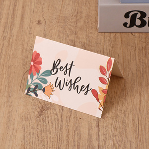 Carte de <span class=keywords><strong>voeux</strong></span> créative en feuille d'or «Merci» Conception de bénédiction d'anniversaire <span class=keywords><strong>simple</strong></span> et fraîche Message manuscrit Carte-cadeau en papier Noël - Product Image 6