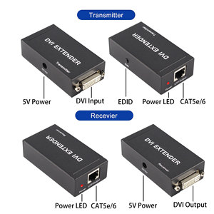 YUNZUO <strong>DVI</strong> Extender 60M Ultra HD 1080P 3D TX RX HDMI Video Extender Over Cat6 Cat7 60M <strong>Transmitter</strong> and <strong>Receiver</strong> - Product Image 5