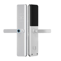 Serrure intelligente Tuya modèle K1 pour portes en aluminium et en bois, RFID, mot de passe, empreinte digitale, Wi-Fi, Cloud, sécurité de niveau C, contrôle via l'application Tuya