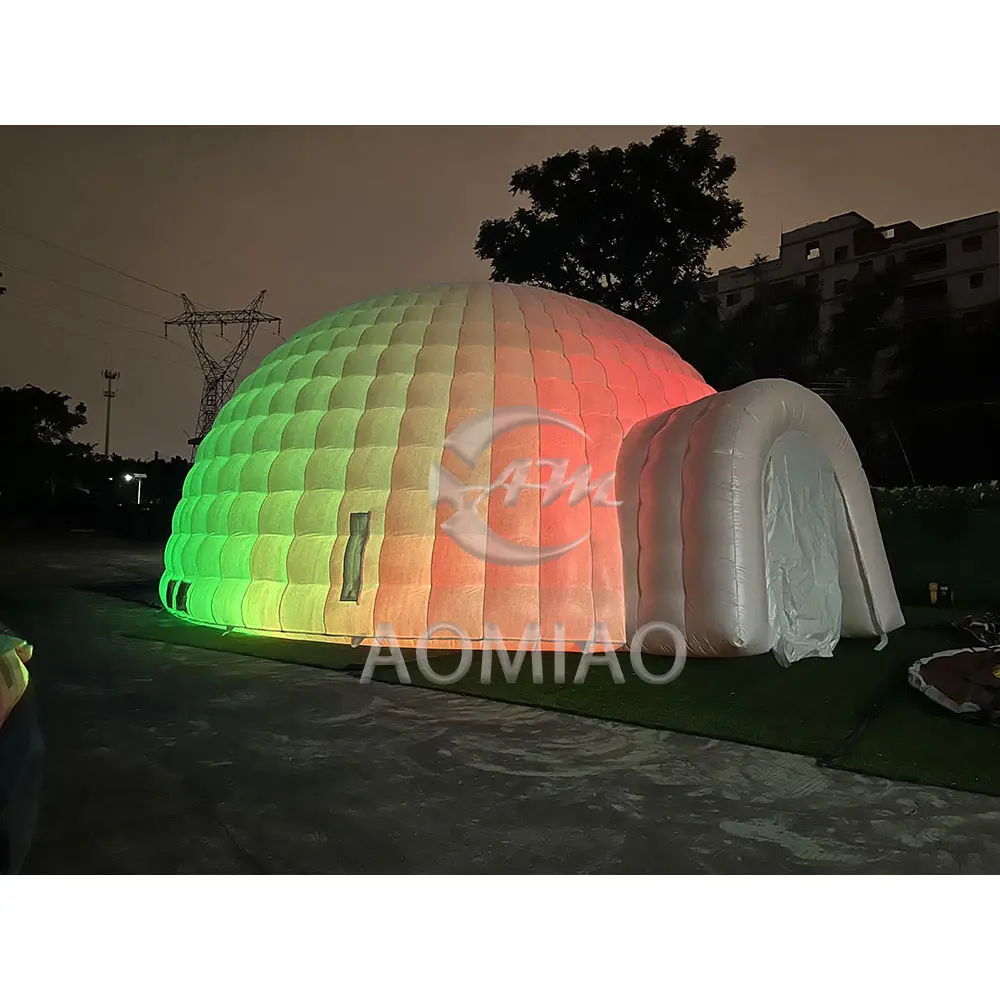 La disco gonflable de nouvelle tendance a mené la tente blanche de boîte de nuit de tente d'éclairage à vendre