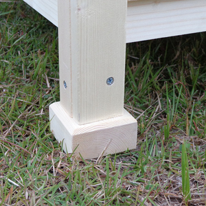 Nichoir pour chien en bois à motif uni, élégant et durable, en bois massif, pour chiots - Product Image 6