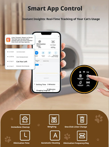 ChongxinIOT <span class=keywords><strong>Bac</strong></span> à litière intelligent autonettoyant pour <span class=keywords><strong>chat</strong></span> de 65 l, élimination automatique des odeurs, contrôle par application Wi-Fi, toilette automatique pour <span class=keywords><strong>chat</strong></span> - Product Image 4