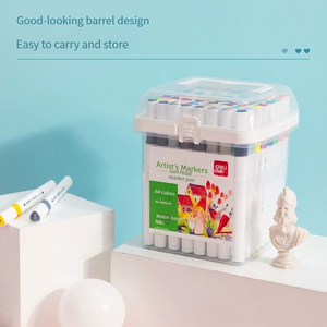 Rotulador de Doble Punta Multicolor Deli 70809-24, Bolígrafo de Dibujo, Material Escolar de Alta Calidad - Product Image 4