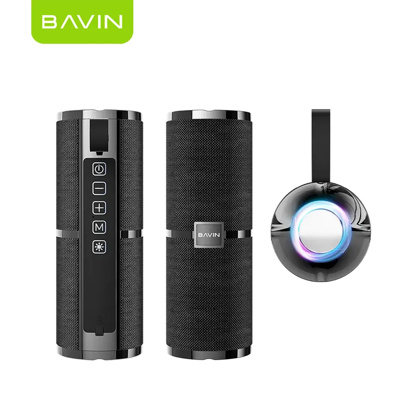 BAVIN TWS Hi Fi Sound Super Bass portatile Wireless Outdoor Home Power Bank Stereo Music Box altoparlante Bluetooth portatile BM-06