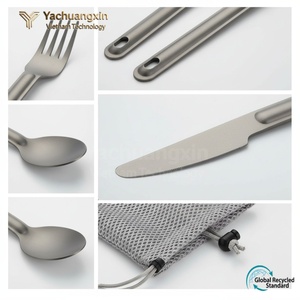 Rover Camel Eco-Friendly Titanium Sporks Lightweight Outdoor Cutlery for <b>Camping</b> & <b>Hiking</b> Durable Easy Packing - Product Image 4