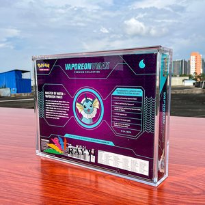 Boîte de présentation en acrylique transparente RAY YI pour <span class=keywords><strong>Jolteon</strong></span> Flareon <span class=keywords><strong>Pokemon</strong></span> TCG VMAX Premium Polished Magnet Collection - Product Image 3