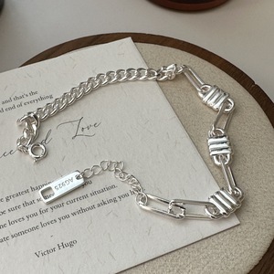 S925 Sterling Silver Retro Bracelet Style Coréen Simple Retro Fine String Bijoux avec Niche Design Knot - Product Image 1