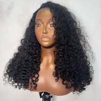 Perruques bouclées sans colle, perruques courtes bouclées sans couture à porter en inversant, perruques mi-longues bouclées 100% cheveux humains, 3 en 1, sans nœuds, cheveux doux