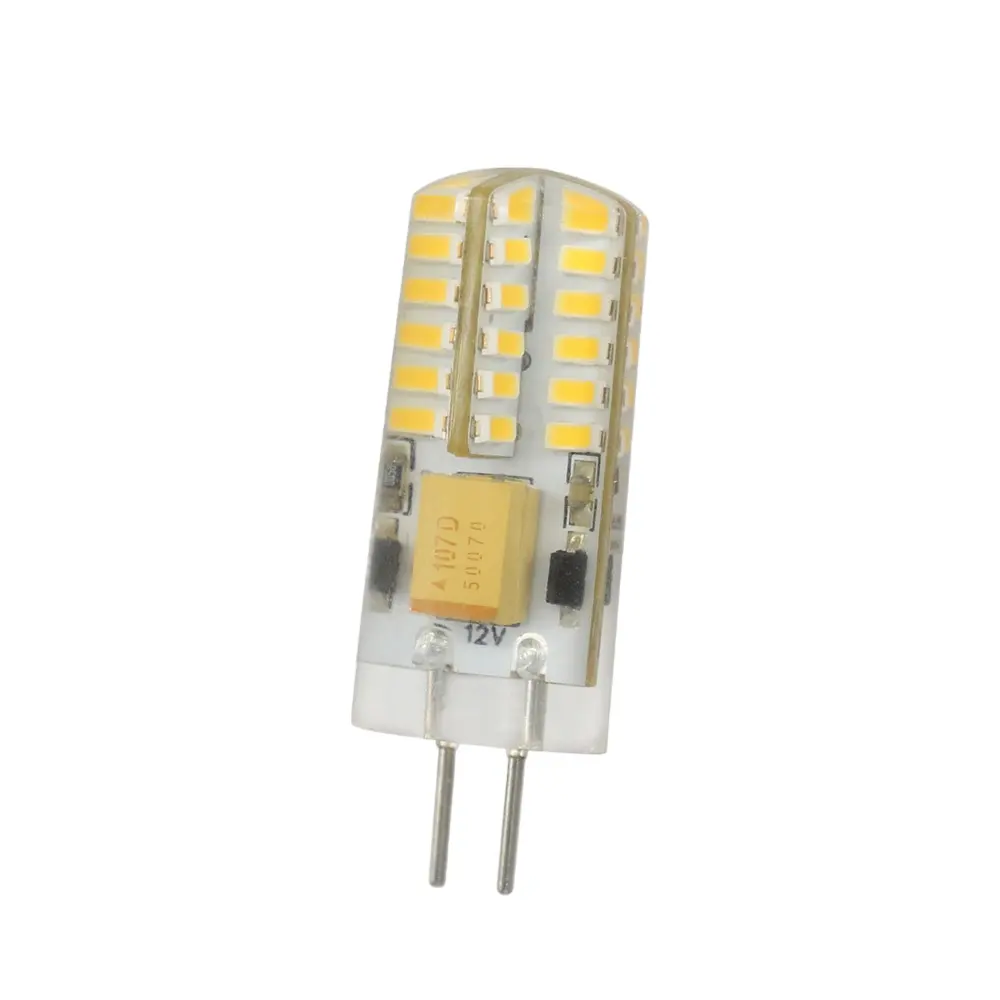 Ampoule LED Mini G4 12V 1.8W, en céramique et PC, Angle de faisceau 360, lumières sans scintillement, pour lustre en cristal