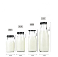 Creamer Bottle Vintage Water Drinking Bottle Date Milk Shake avec 44 mm Twist Lug Cap pour Smoothies Cold Brew