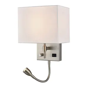 Hotel Dekoratif Lampu Tidur Sconce Koridor Lampu Dinding Dipasang Di Kamar Tamu Proyek Port Usb Indoor Hotel Lampu Baca