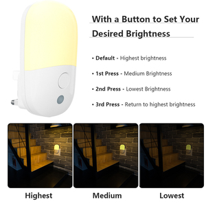 Soft Warm <b>Light</b> 2700K <b>Plug</b>-<b>in</b> LED Night <b>Light</b> for Cozy Indoor Ambiance - Product Image 5