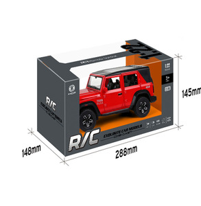 Coche de Metal a Escala 1:<span class=keywords><strong>22</strong></span>, SUV <span class=keywords><strong>Rubicon</strong></span> con Sonido y Luz, Control Remoto, Puertas que se Abren, Decoración Coleccionable, Juguetes de Coche de Metal - Product Image 1