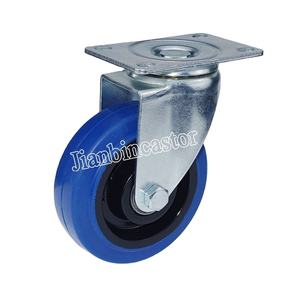 M12 <span class=keywords><strong>Caster</strong></span> Medium Duty Typ Fest-/Schwenk-/Brems-/Gewindes chaft/Bolzen loch Blue Rubber <span class=keywords><strong>Caster</strong></span> - Product Image 3