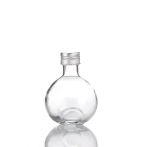 Bottiglia di vetro smussata del succo della bevanda chiara all'ingrosso di buona qualità 200ML fatta in cina