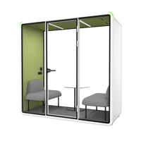 Cabine de travail insonorisée modulaire pour bureau, cabine acoustique intérieure pour réunion, cabine de change acoustique