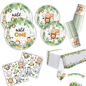 Nouveau dessin animé fête forêt Animal <span class=keywords><strong>Jungle</strong></span> Animal thème enfants fête d'anniversaire assiette en <span class=keywords><strong>papier</strong></span>, tasse en <span class=keywords><strong>papier</strong></span>, nappe de <span class=keywords><strong>serviette</strong></span> en <span class=keywords><strong>papier</strong></span> - Product Image 3