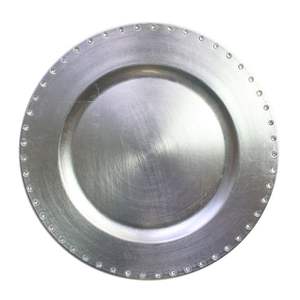 Assiette de présentation en or antique Nouveau plat de mariage de qualité exclusive servant une assiette de taille extra large Style assiettes de présentation faites à la main - Product Image 6