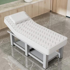 Table de beauté multifonctionnelle en bois massif avec trou pour le visage, idéale pour les soins du visage, la physiothérapie et le massage en salon de beauté - Product Image 4
