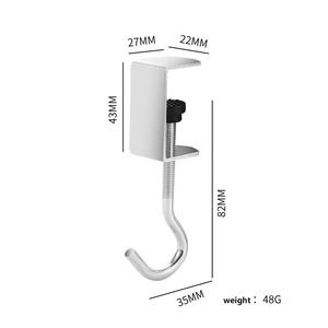 שולחן נייד הר אוזניות מחזיק תרמיל hanger וו מהדק מפחית שולחן שולחן שולחן עבודה גיליון מתכת ייצור מוצר - Product Image 5