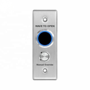 12V-24V <span class=keywords><strong>Alarma</strong></span> <span class=keywords><strong>de</strong></span> incendio Liberación <span class=keywords><strong>de</strong></span> puerta Sensor sin contacto Metal <span class=keywords><strong>Manual</strong></span> Anulación Botón <span class=keywords><strong>de</strong></span> salida Interruptor No Touch Wave para abrir - Product Image 2