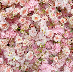 Decoración <span class=keywords><strong>de</strong></span> Pared para Restaurante <span class=keywords><strong>de</strong></span> 40cm*60cm, Tapete <span class=keywords><strong>de</strong></span> Flores Color Borgoñ<span class=keywords><strong>a</strong></span>, Rosas y Hortensias Artificiales <span class=keywords><strong>de</strong></span> Seda Sintética - Product Image 6