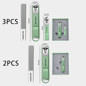 고품질 네일 클리퍼 세트 스테인레스 스틸 뷰티 도구 그린 네일 커터 - Product Image 6