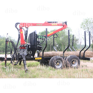Équipement agricole Machines forestières <span class=keywords><strong>Remorque</strong></span> hydraulique <span class=keywords><strong>à</strong></span> <span class=keywords><strong>bois</strong></span> <span class=keywords><strong>à</strong></span> 4 roues avec grue de chargement Remorques forestières <span class=keywords><strong>pour</strong></span> quads - Product Image 2