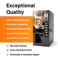 YISO Multi-smaak Hete Dranken Automaat Zelfbediening Muntenautomaat Instant Koffiepoeder Automaat